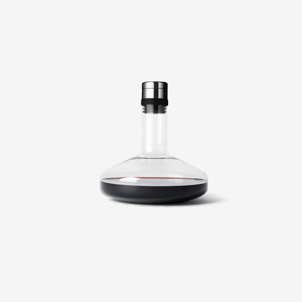 Audo Wine Breather Carafe Deluxe Clear Steel