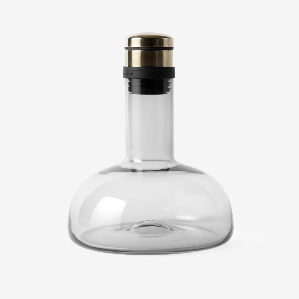 Audo Wine Breather Carafe Original Smoke Brass - Image 2