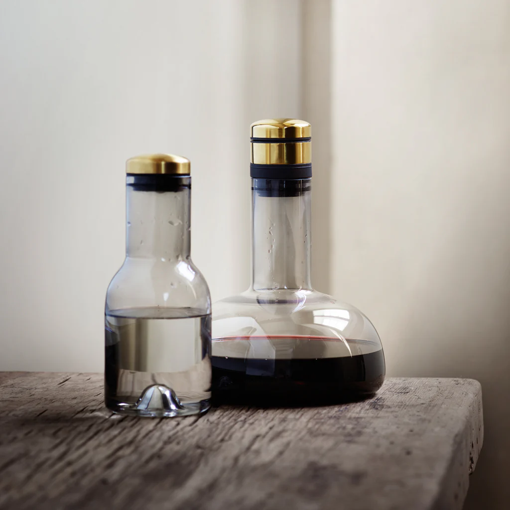 Audo Wine Breather Carafe Original Smoke Brass - Image 5