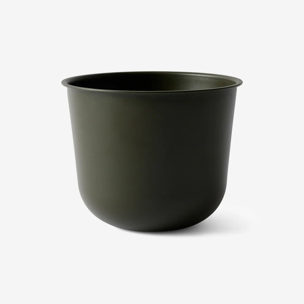 Audo Wire Base Pot Stand Olive Green Low - Image 3