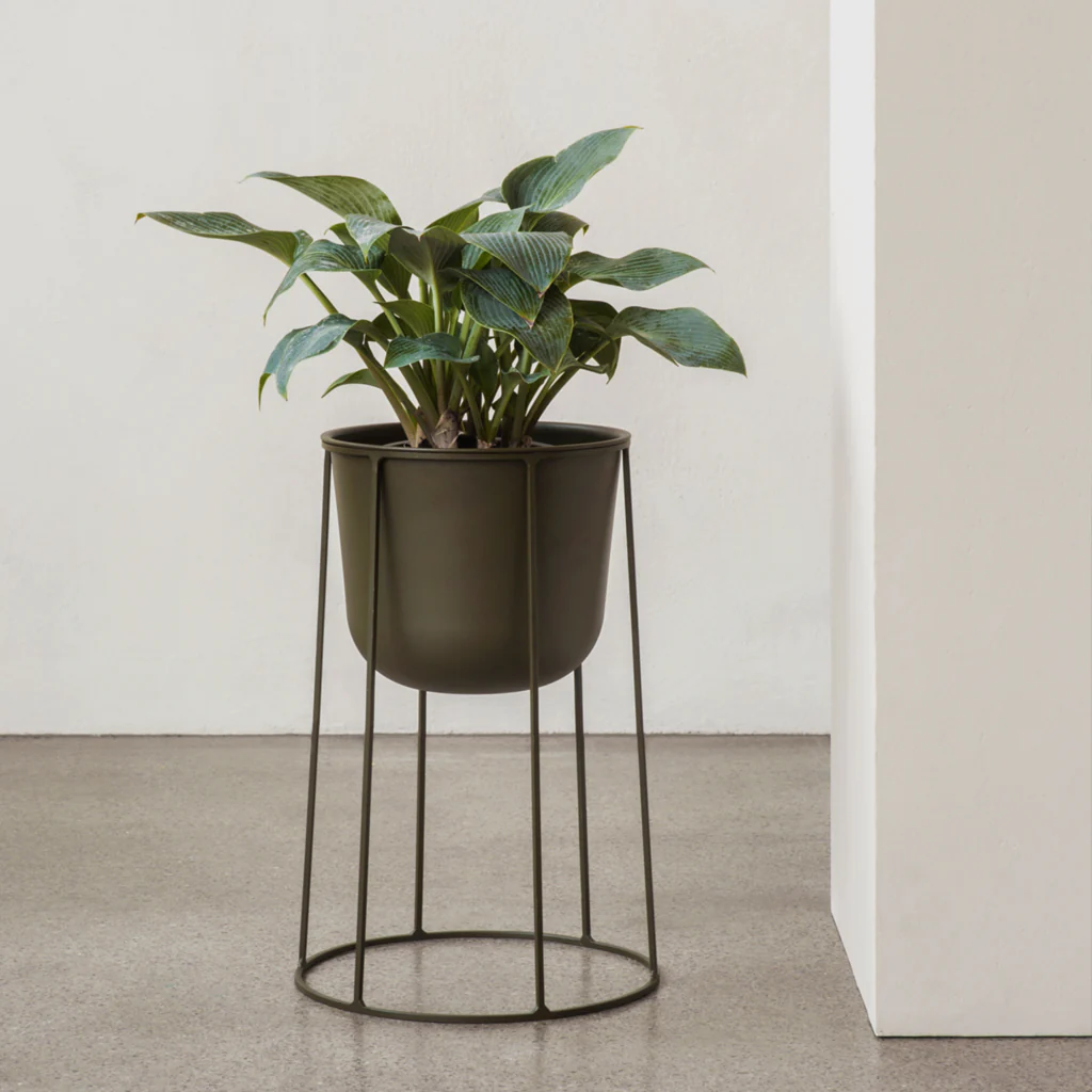 Audo Wire Base Stand Olive Medium - Image 5