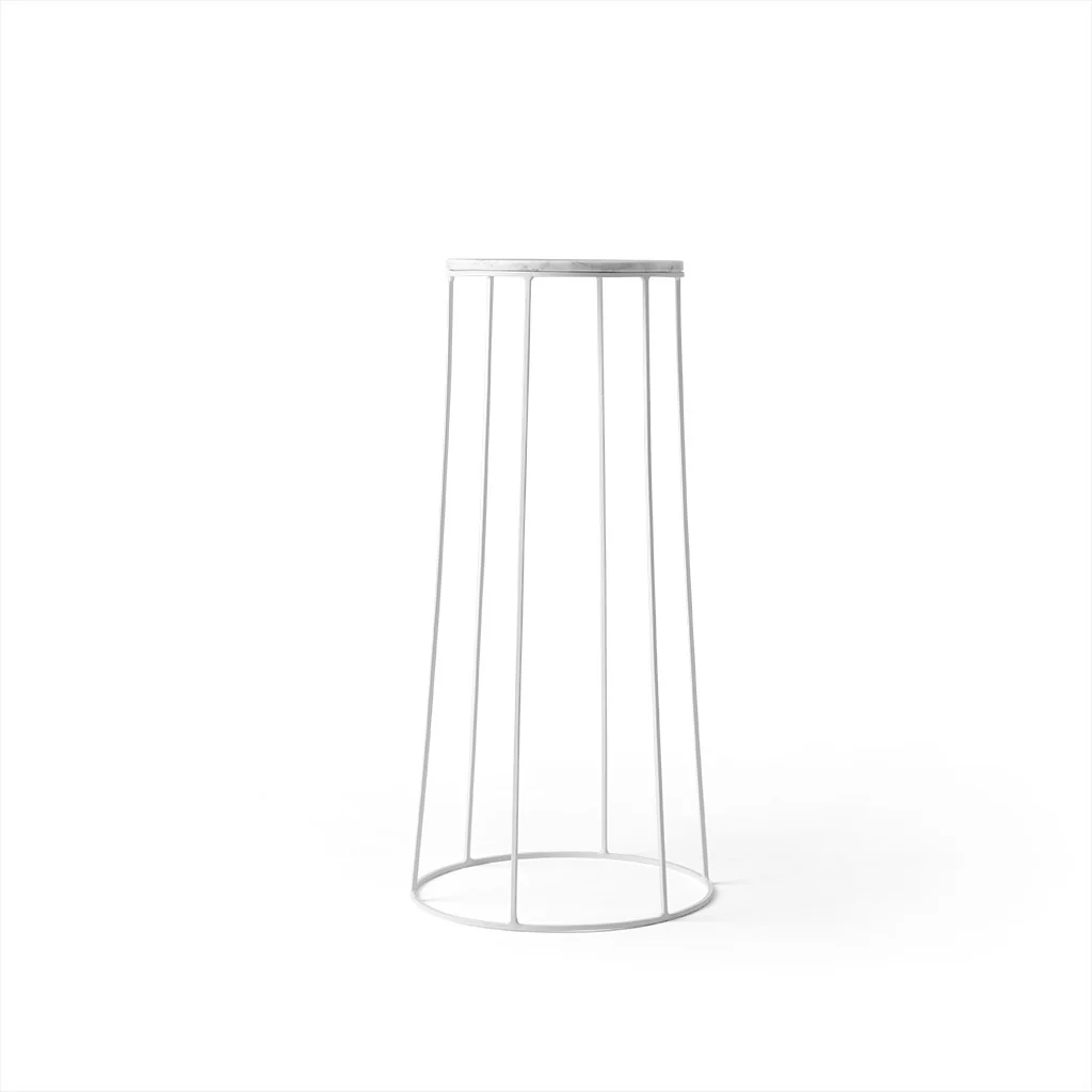 Audo Wire Marble Table Top White - Image 4