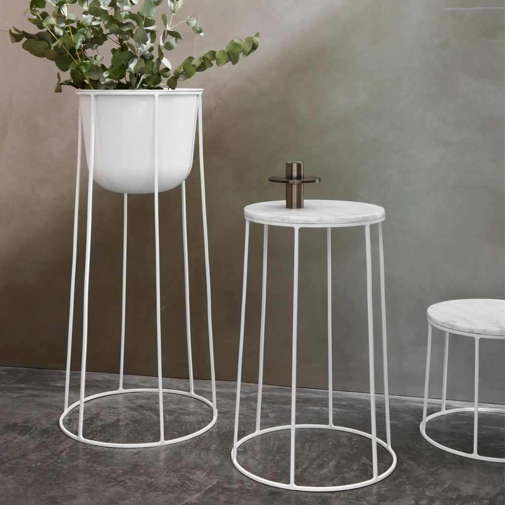 Audo Wire Marble Table Top White - Image 5
