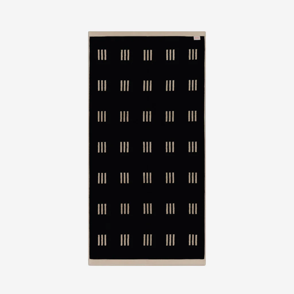 Baina Claremont Bath Towel Sand Noir - Image 4