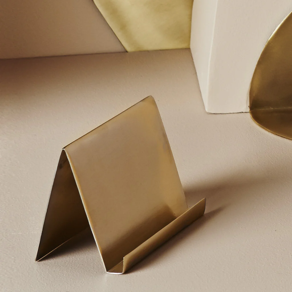 Behr & Co Brass Business Card Holder - Image 3