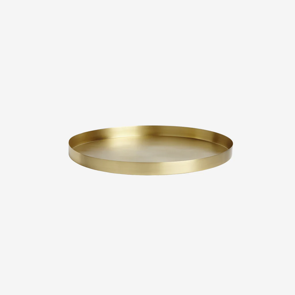 Behr & Co Brass Geo Round Tray