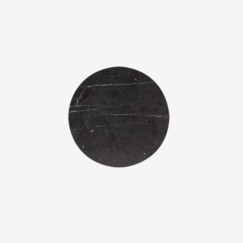 Behr & Co Circle Marble Trivet Black