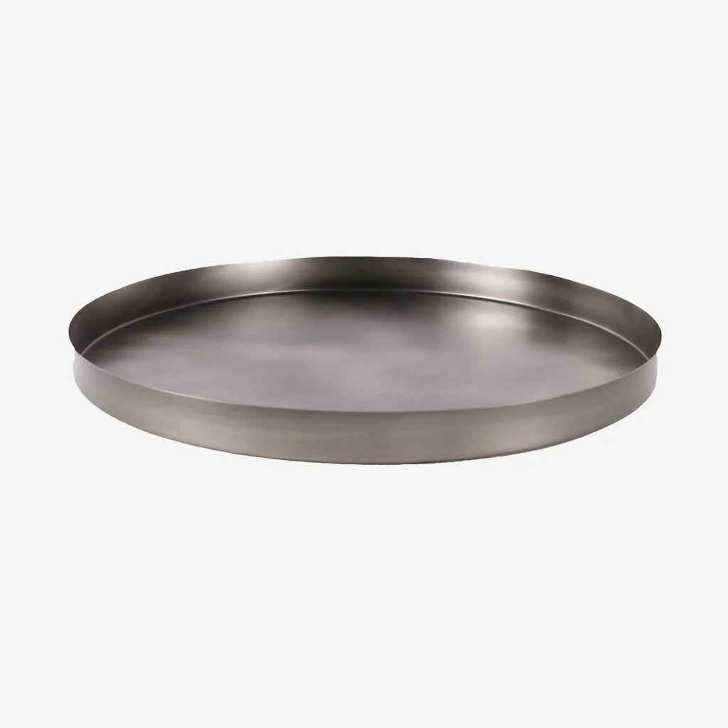 Behr & Co Black Nickel Geo Round Tray - Image 2