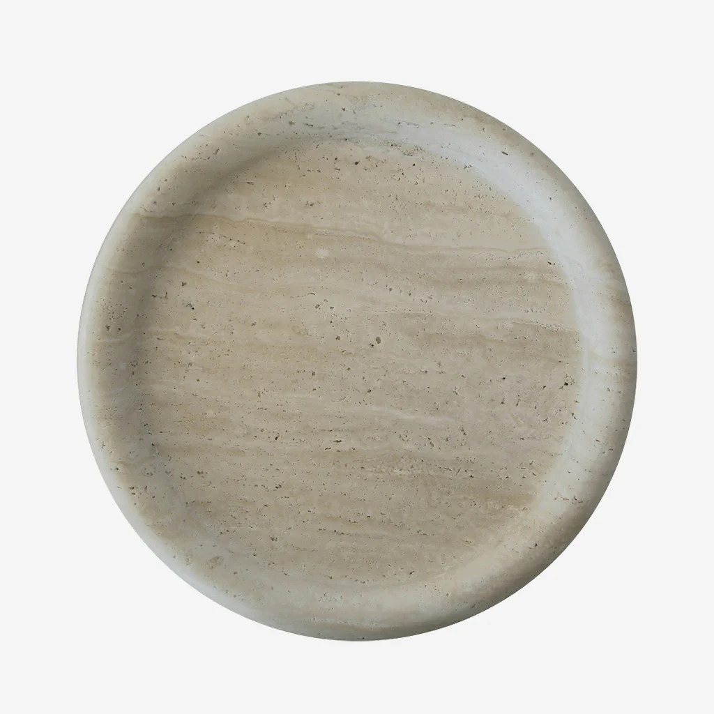 Behr & Co Stone Round Tray Travertine - Image 2