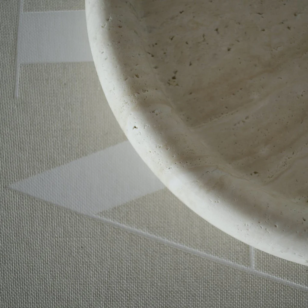 Behr & Co Stone Round Tray Travertine - Image 3
