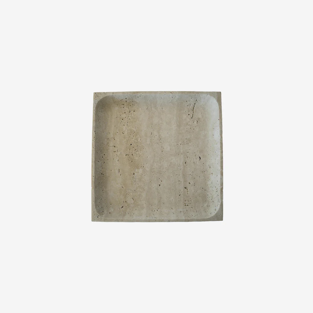 Behr & Co Stone Square Tray Travertine