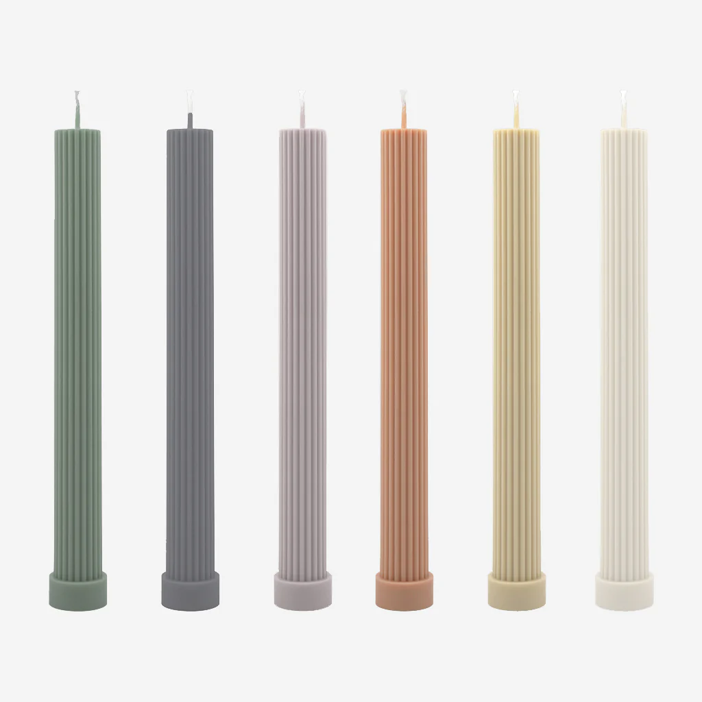 Black Blaze Column Pillar Candle Black - Image 4