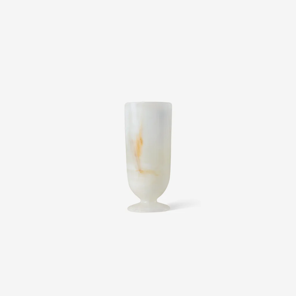 Black Blaze Bouquet Vase White Onyx