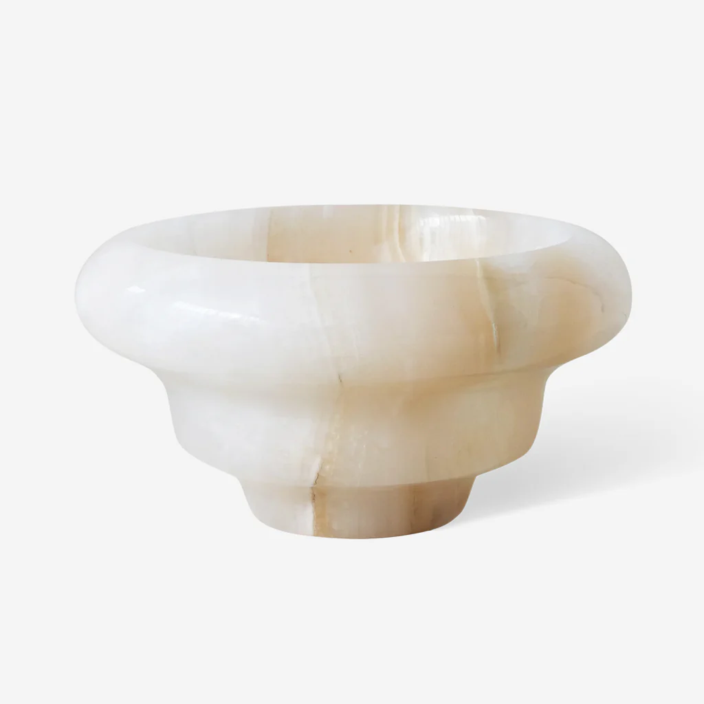 Black Blaze Flow Bowl White Onyx - Image 4