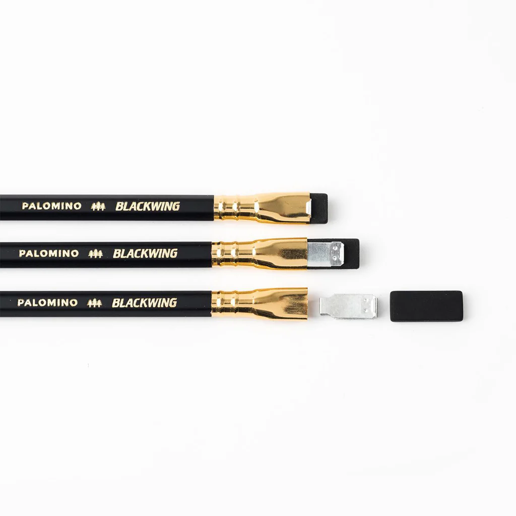 Blackwing Replacement Eraser Pack Black - Image 5