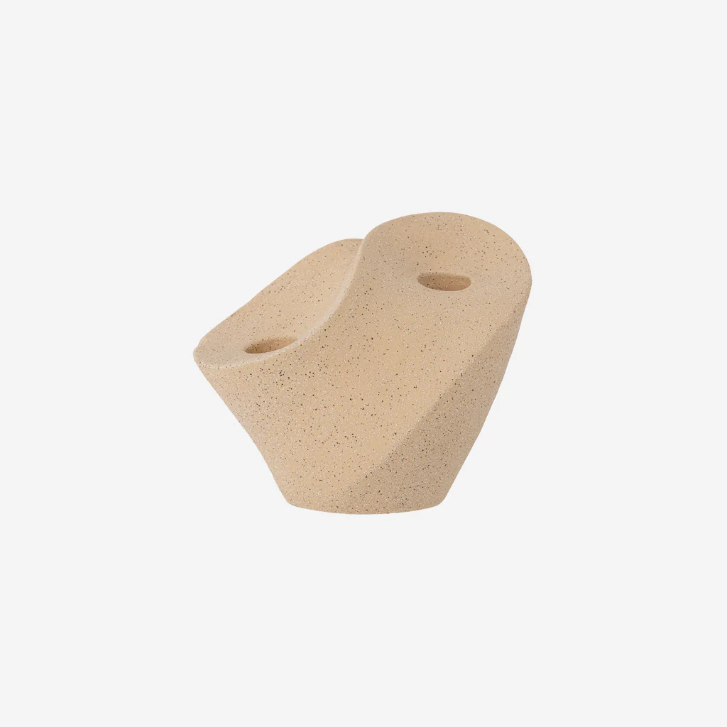 Bloomingville Brent Candle Holder Nature Stoneware