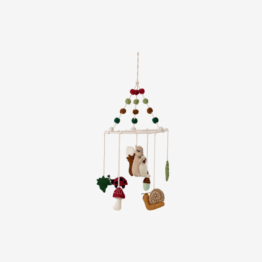 Bloomingville Enchanted Woodland Felt Wool Mobile