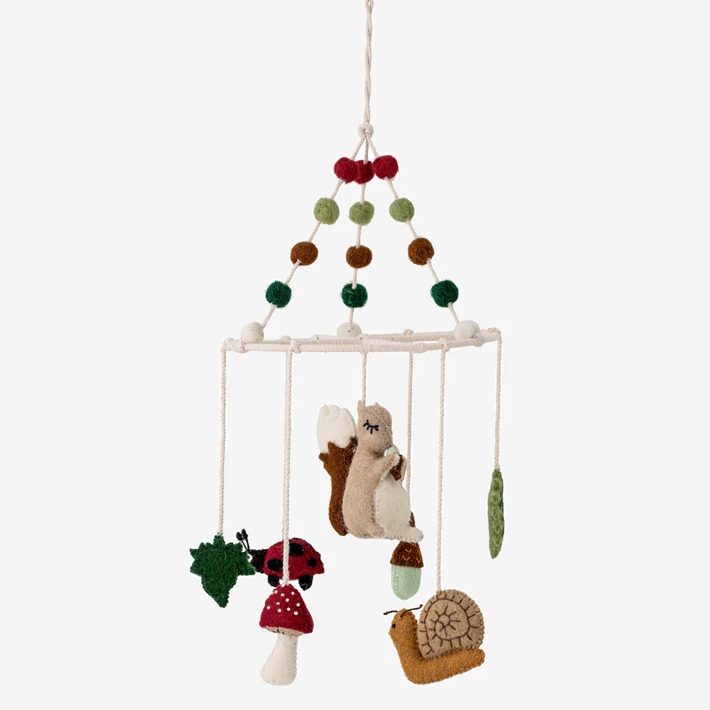 Bloomingville Enchanted Woodland Felt Wool Mobile - Image 2