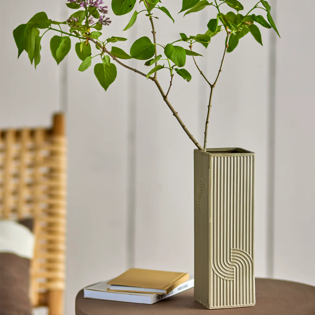 Bloomingville Heeira Vase Olive - Image 2