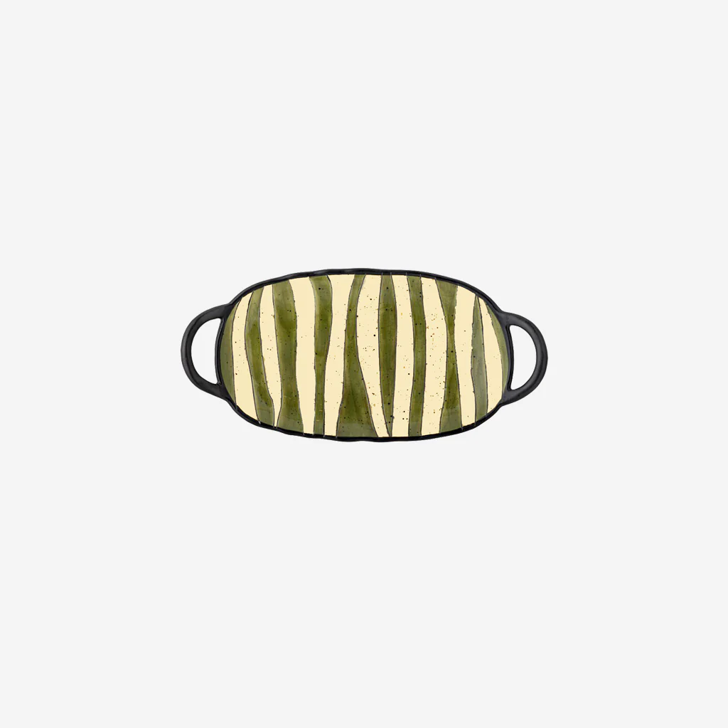 Bloomingville Lilie Serving Plate Green