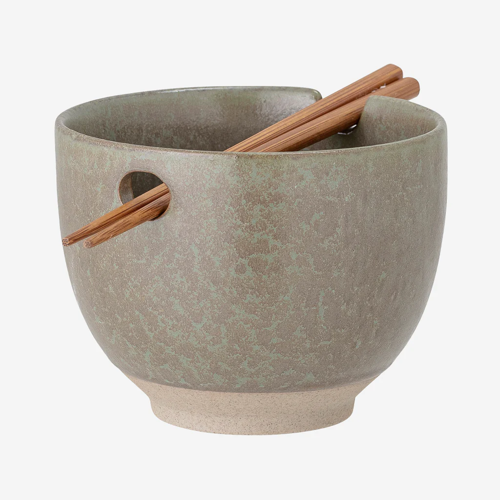 Bloomingville Masami Ramen Bowl w/ Chopsticks - Image 2
