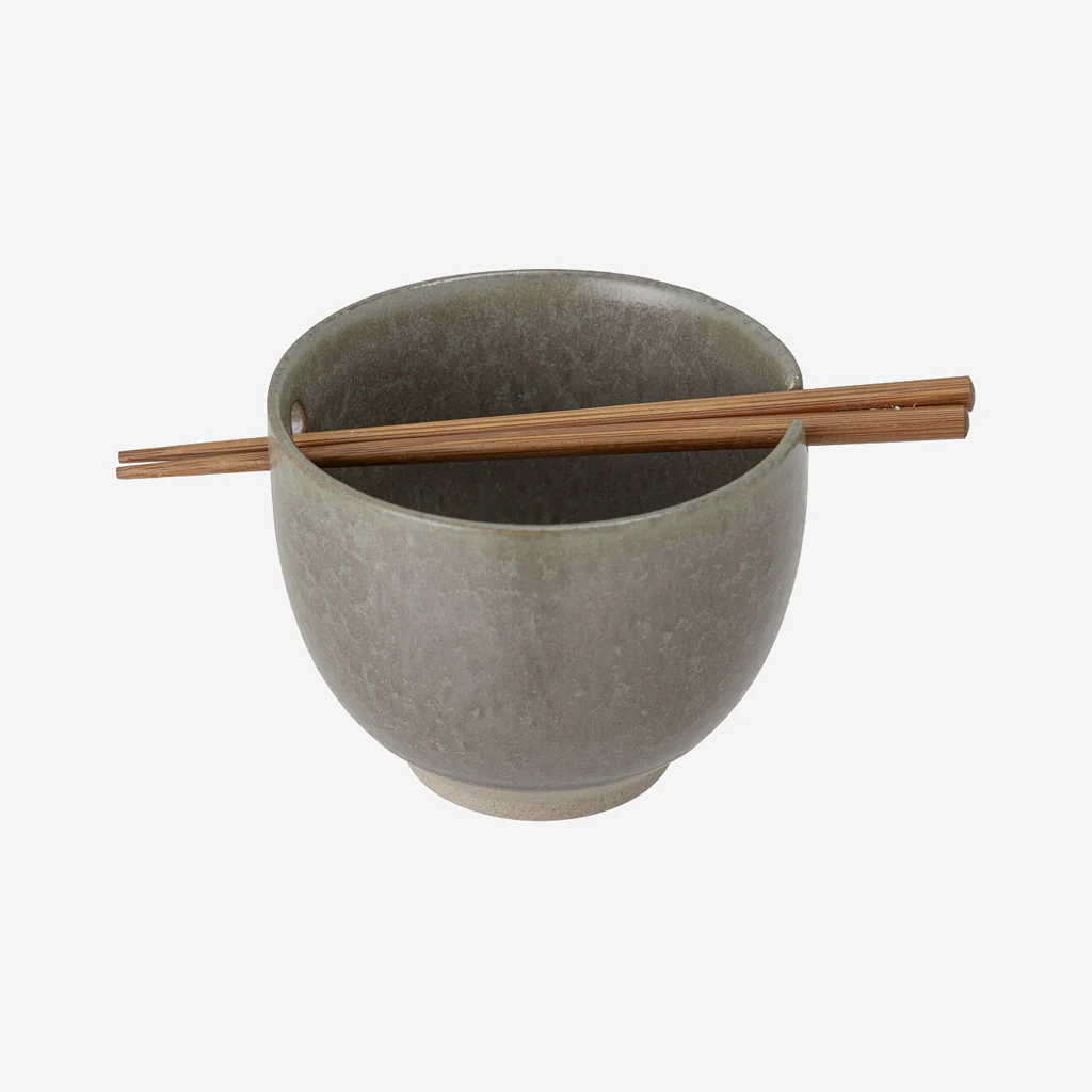 Bloomingville Masami Ramen Bowl w/ Chopsticks - Image 3