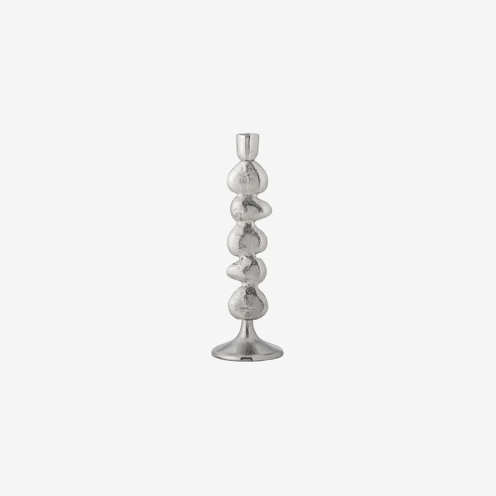 Bloomingville Metina Candle Holder Silver Large