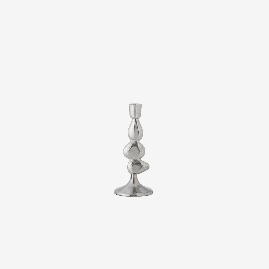 Bloomingville Metina Candle Holder Silver Small