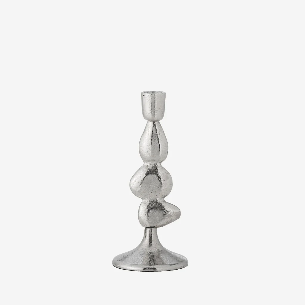 Bloomingville Metina Candle Holder Silver Small - Image 5