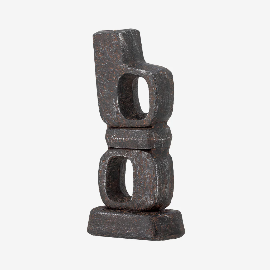 Bloomingville Sanah 2 Candle Holder Black Brown - Image 5