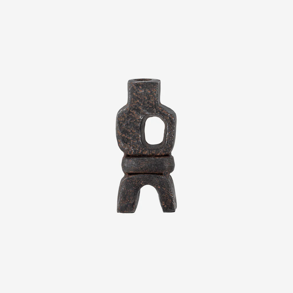 Bloomingville Sanah Candle Holder Black Brown