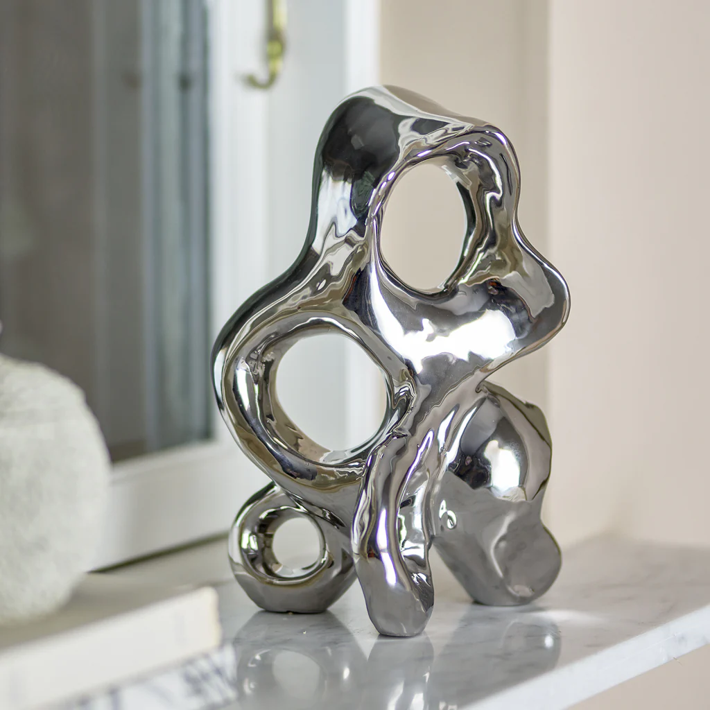 Bloomingville Vinini Sculpture Silver - Image 3