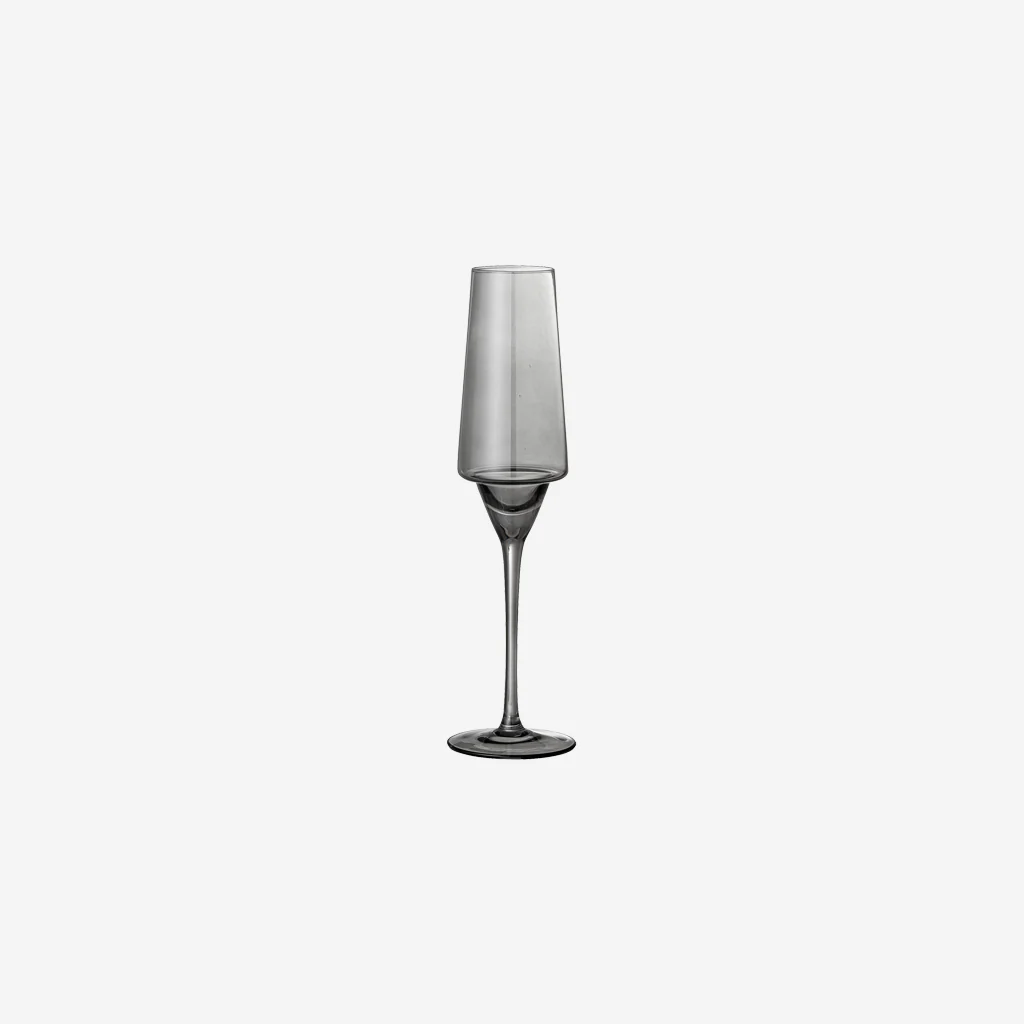 Bloomingville Yvette Smoke Grey Champagne Glass Set