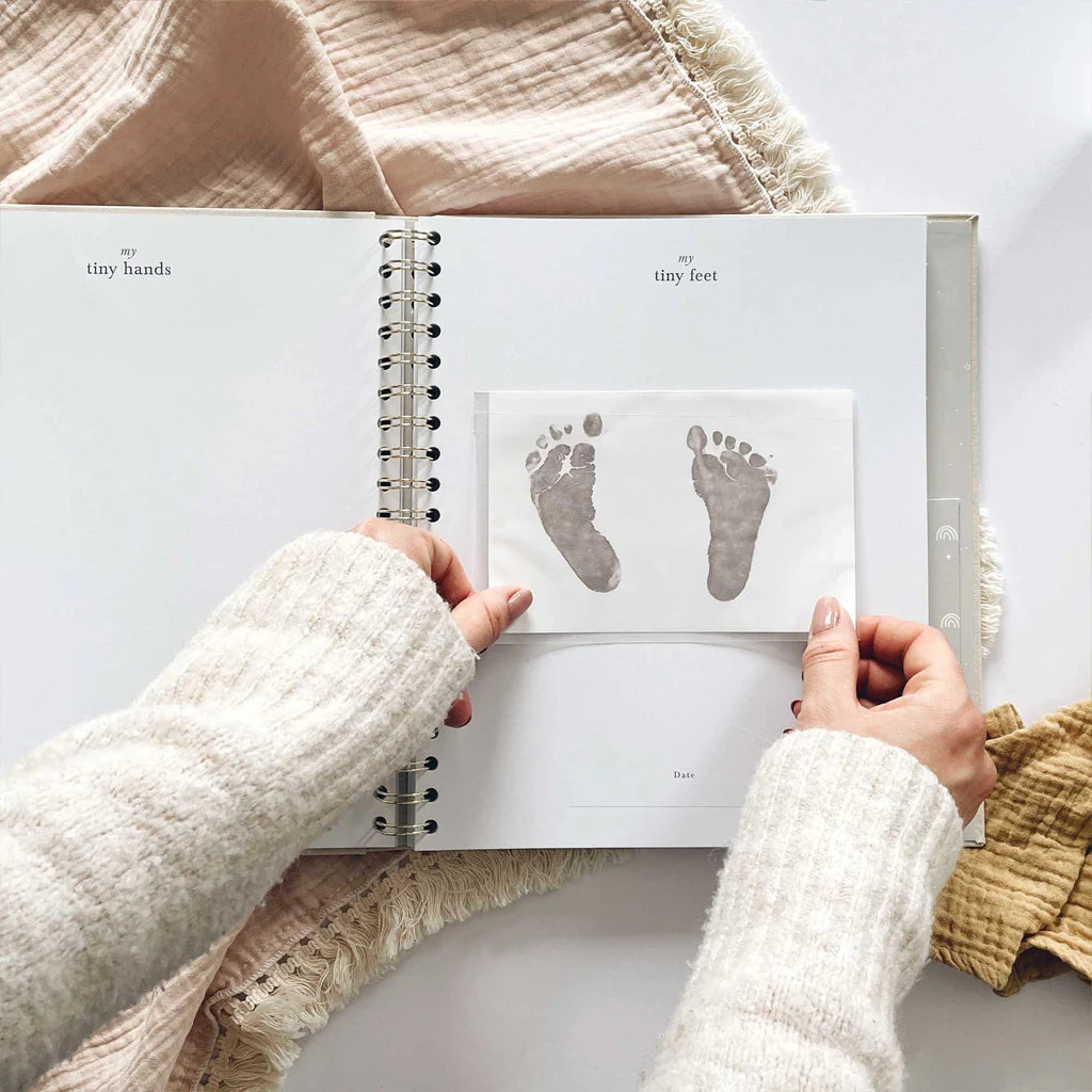 Blush & Gold My Baby Memory Book Misty Grey - Image 10
