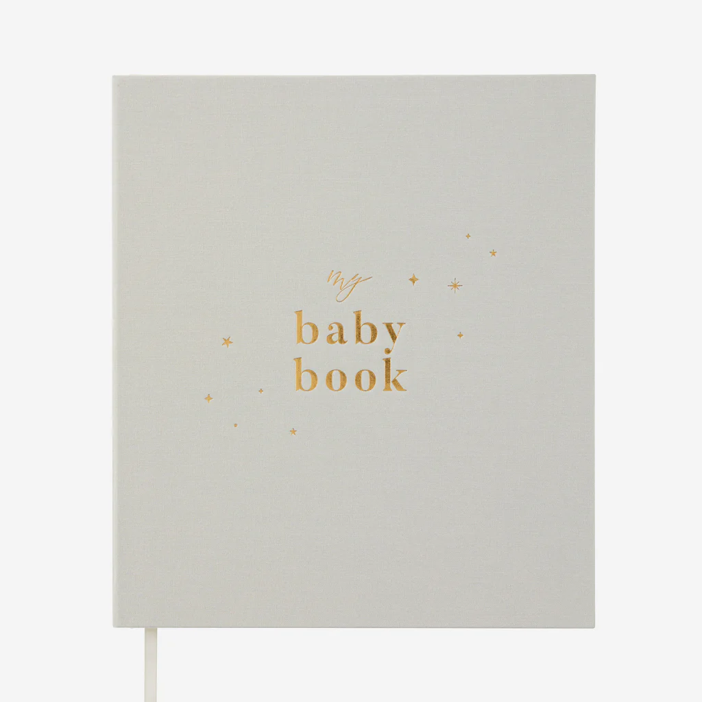 Blush & Gold My Baby Memory Book Misty Grey - Image 13