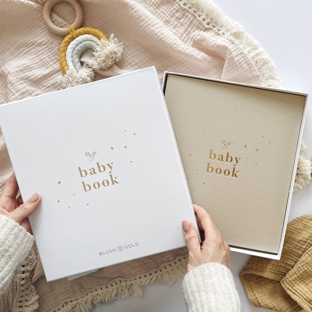Blush & Gold My Baby Memory Book Pearl - Image 2