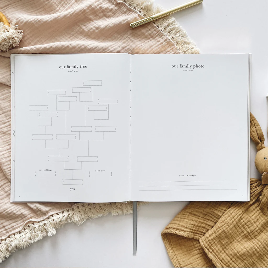 Blush & Gold My Baby Memory Book Pearl Safari - Image 8