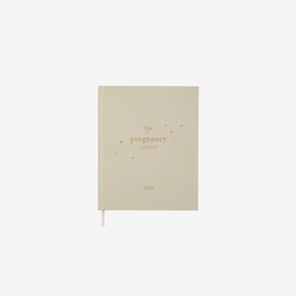 Blush & Gold Pregnancy Journal Ivory Pearl