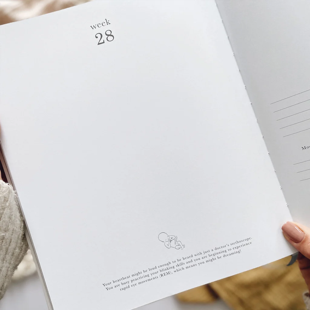 Blush & Gold Pregnancy Journal Ivory Pearl - Image 10