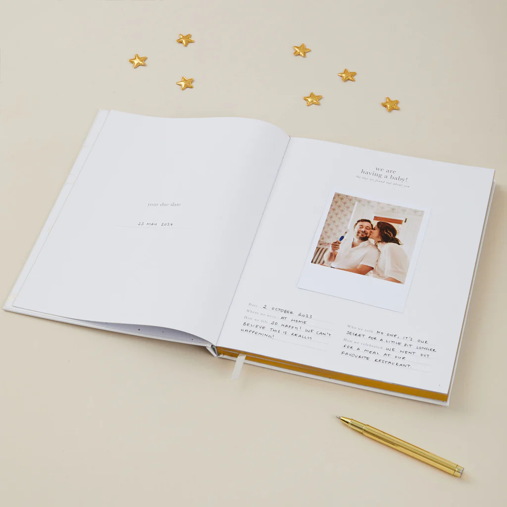 Blush & Gold Pregnancy Journal Ivory Pearl - Image 13