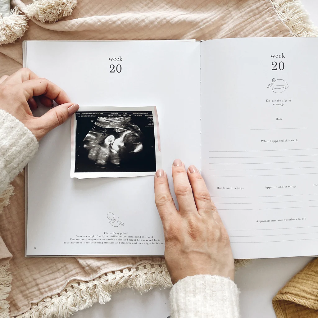 Blush & Gold Pregnancy Journal Ivory Pearl - Image 8