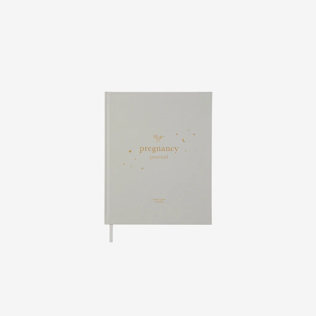 Blush & Gold Pregnancy Journal Grey