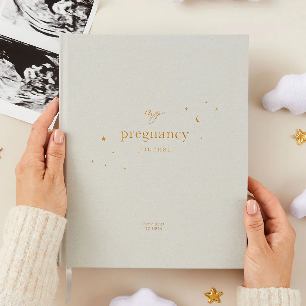 Blush & Gold Pregnancy Journal Grey - Image 2