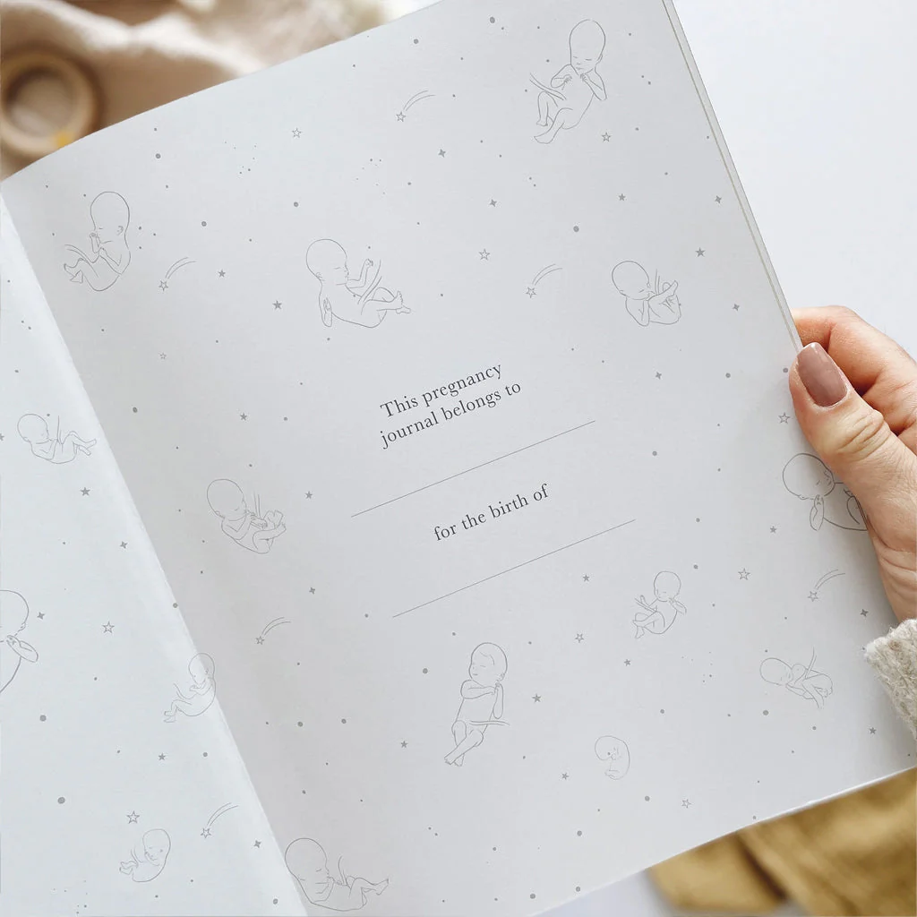 Blush & Gold Pregnancy Journal Grey - Image 7