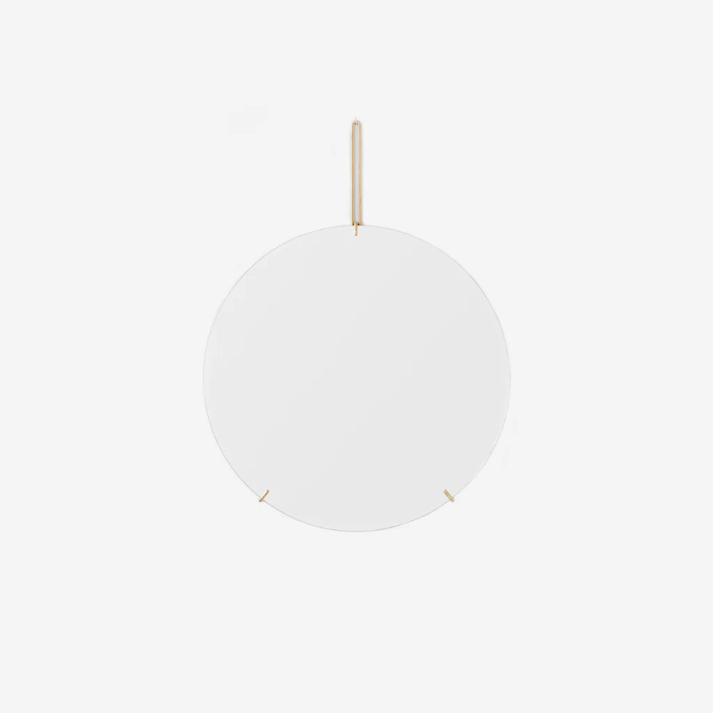 Moebe Wall Mirror Round Brass Ø70cm