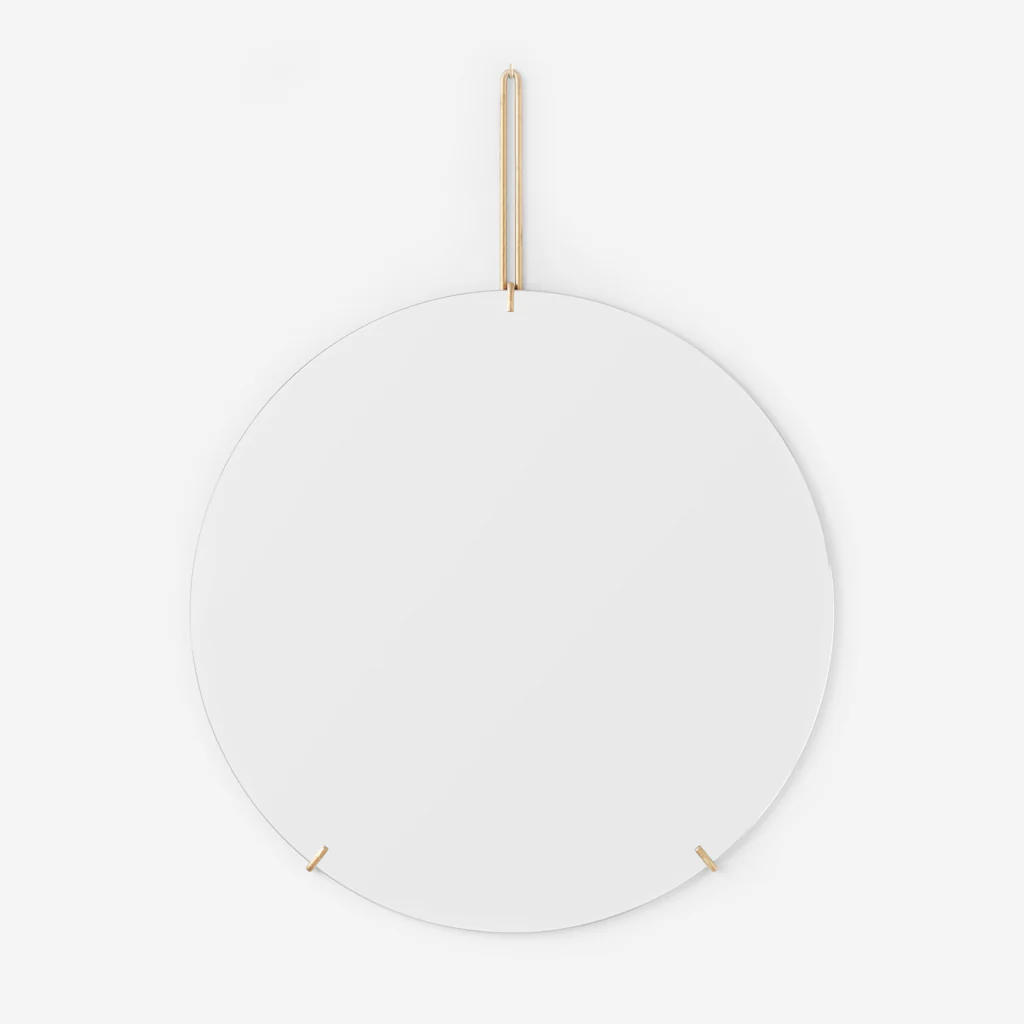 Moebe Wall Mirror Round Brass Ø70cm - Image 2