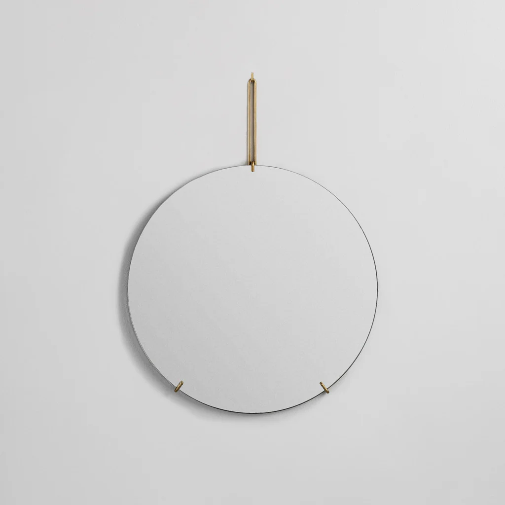 Moebe Wall Mirror Round Brass Ø70cm - Image 3