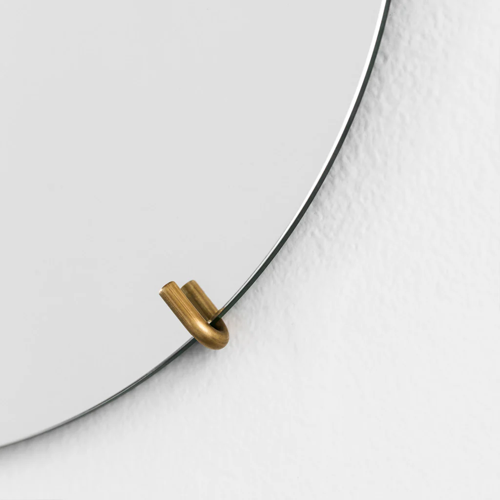 Moebe Wall Mirror Round Brass Ø70cm - Image 7