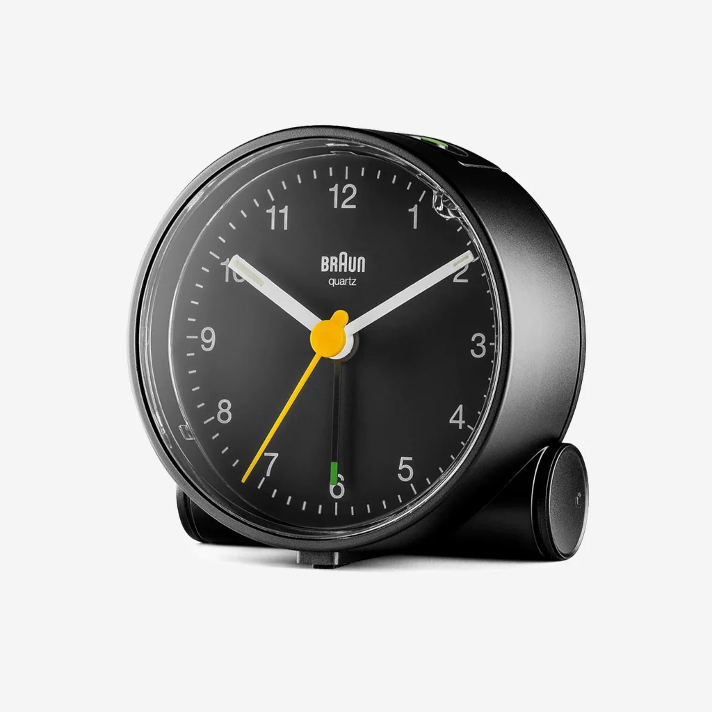 Braun BC01B Classic Analogue Alarm Clock Black - Image 3