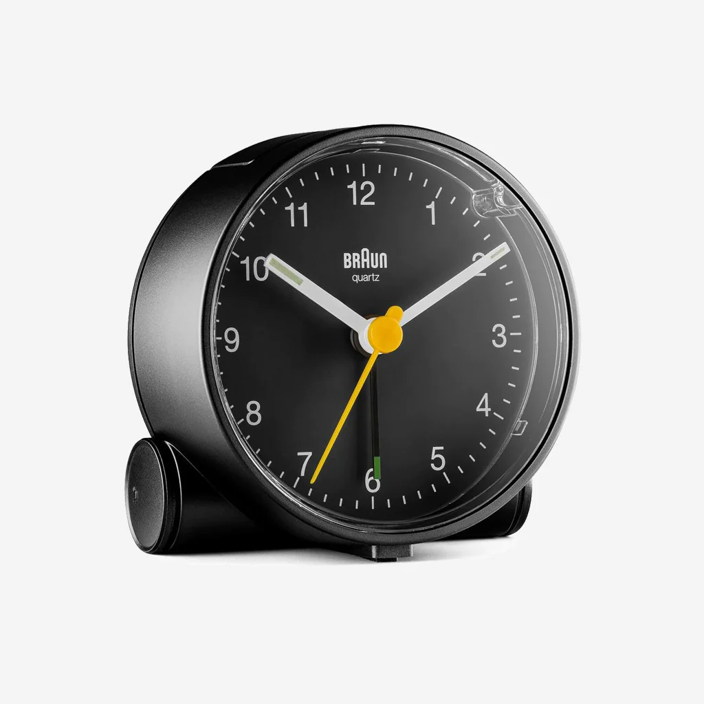 Braun BC01B Classic Analogue Alarm Clock Black - Image 4
